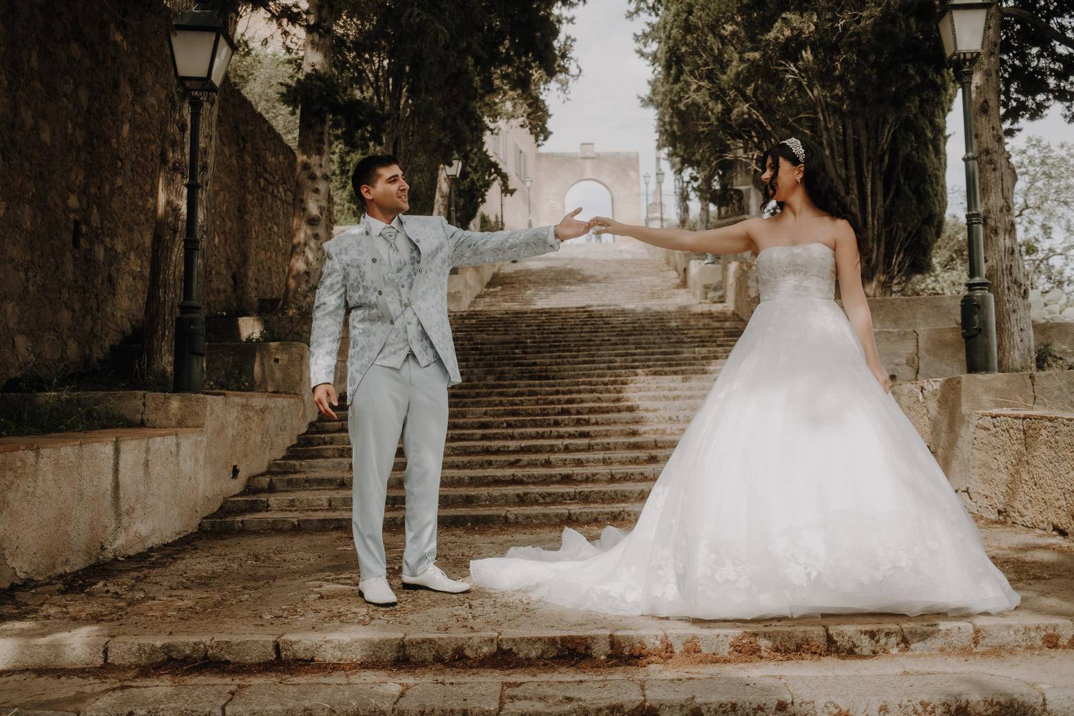 Brautpaar bei einer Hochzeit auf Mallorca