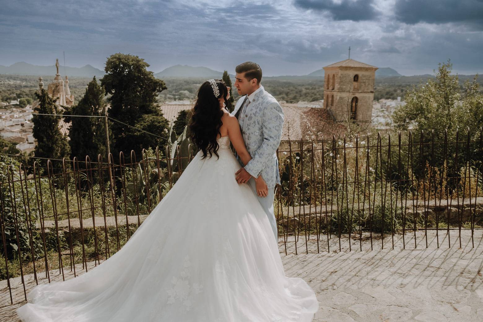 Detailaufnahme einer Hochzeit auf Mallorca